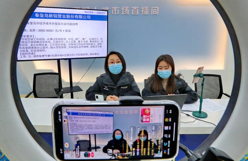 秦皇岛“网络直播带岗”助力求职
